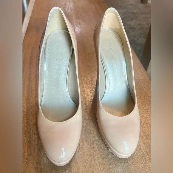 Stuart Weitzman Women's Nude Heels - Picture 1 of 7